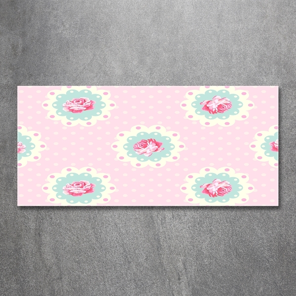 Foto schilderij op glas Rozen