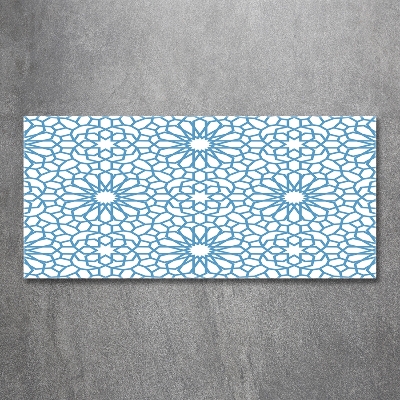 Schilderij op glas Oosters patroon