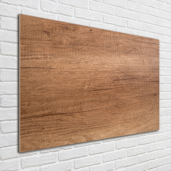 Schilderij glas Houten achtergrond