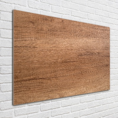 Schilderij glas Houten achtergrond