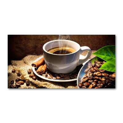 Schilderij op glas Een kopje koffie