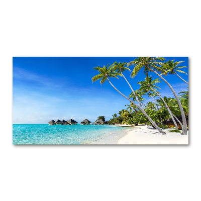 Foto schilderij op glas Maldiven