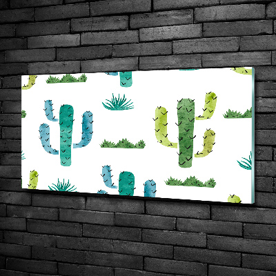 Glazen schilderij Cactussen