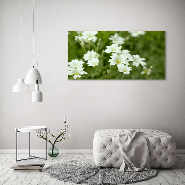 Schilderij glas Lentebloemen