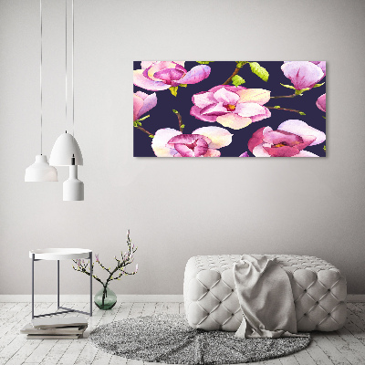 Glazen schilderij Magnolia