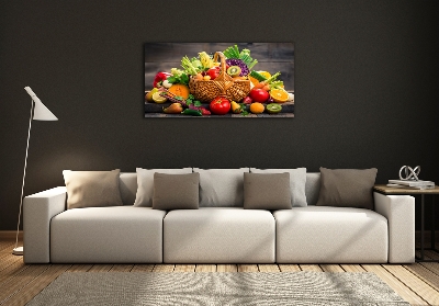 Glazen schilderij Fruit- en groentemand