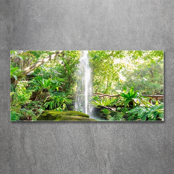 Schilderij op glas Waterval