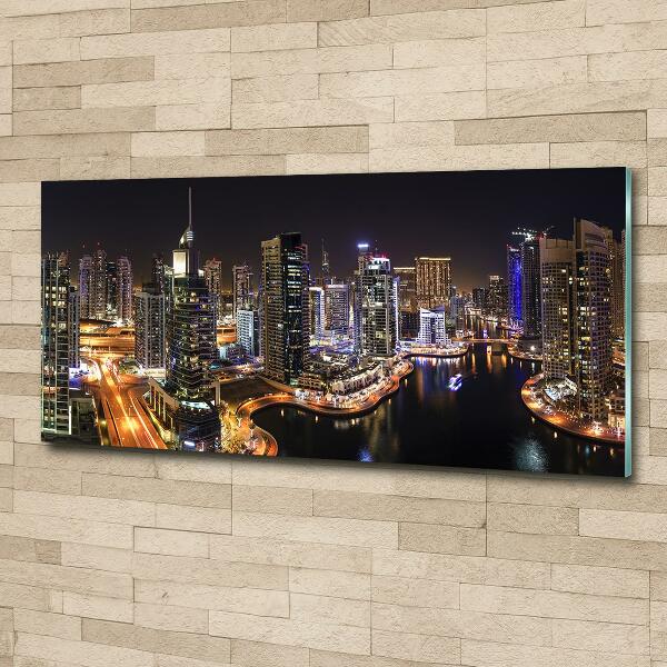 Glazen schilderij Dubai Marina