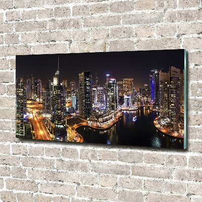 Glazen schilderij Dubai Marina