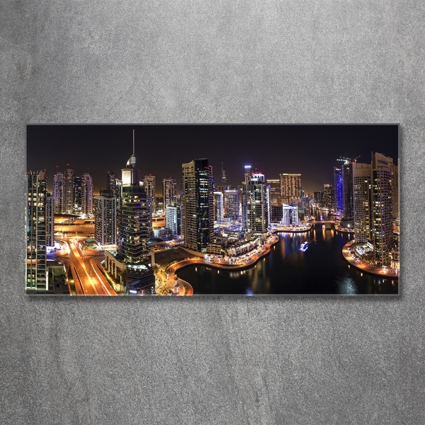 Glazen schilderij Dubai Marina