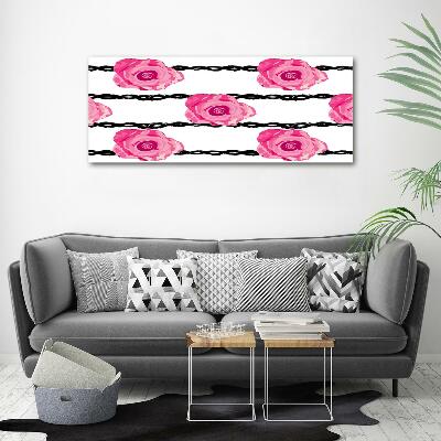Foto schilderij op glas Rozen