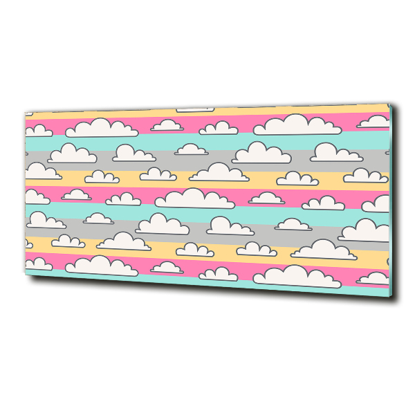 Glazen schilderij Wolken