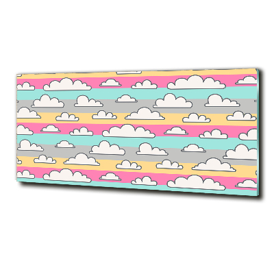 Glazen schilderij Wolken