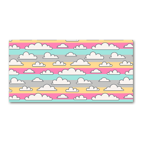 Glazen schilderij Wolken