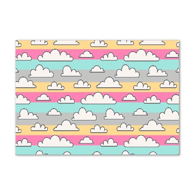 Glazen schilderij Wolken