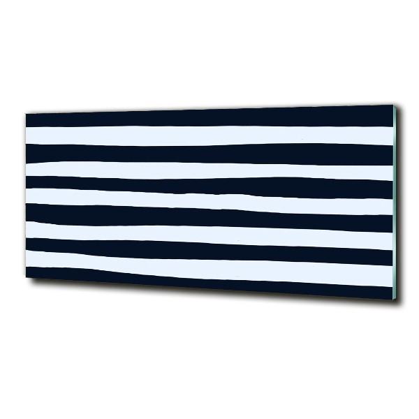 Schilderij glas Gestreepte achtergrond