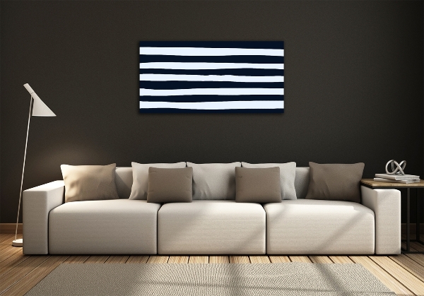 Schilderij glas Gestreepte achtergrond