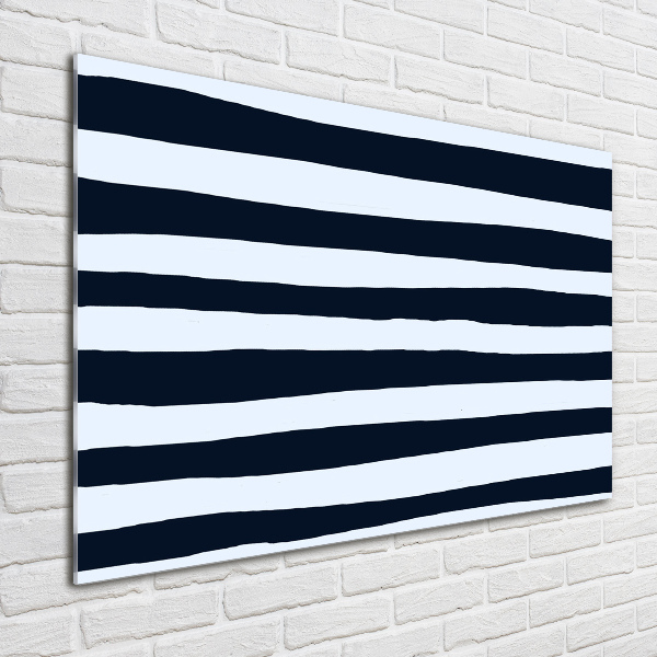 Schilderij glas Gestreepte achtergrond