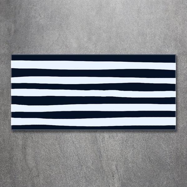 Schilderij glas Gestreepte achtergrond