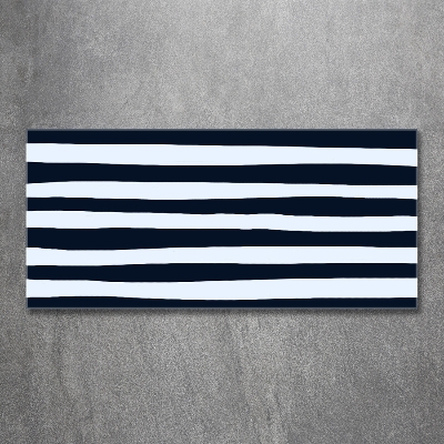 Schilderij glas Gestreepte achtergrond