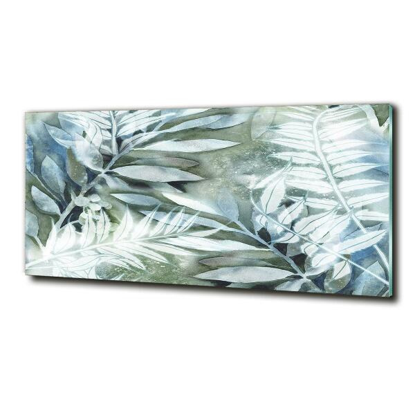 Schilderij op glas Bladeren