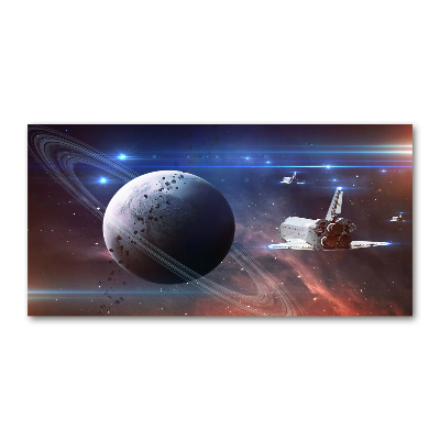 Glazen schilderij Ruimteschip