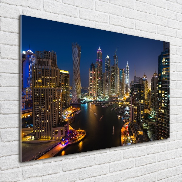 Schilderij op glas Dubai Marina