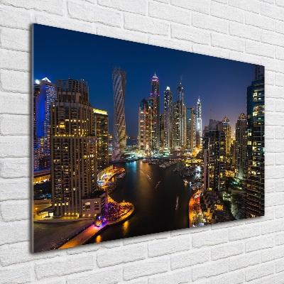 Schilderij op glas Dubai Marina