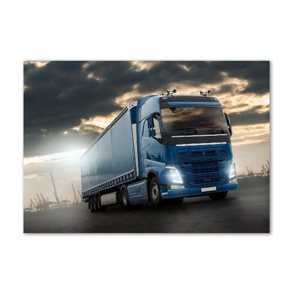 Foto schilderij op glas Vrachtwagen