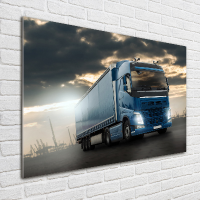 Foto schilderij op glas Vrachtwagen