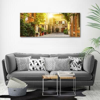 Schilderij glas Italiaanse straten