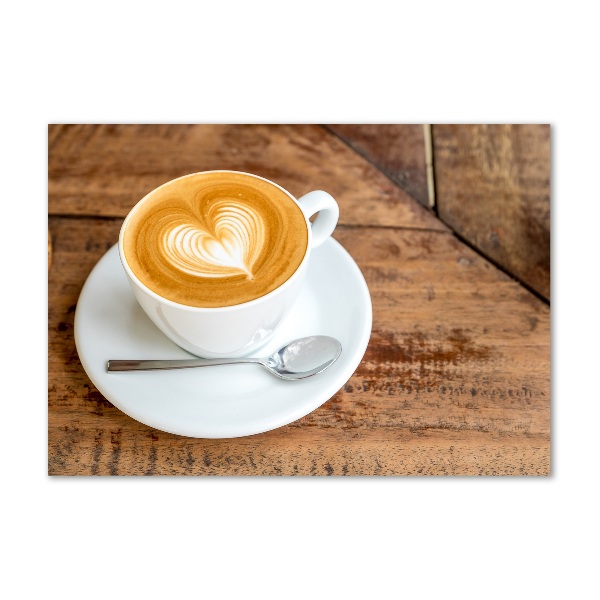 Schilderij op glas Koffie in een kopje