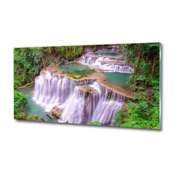Schilderij glas Thaise waterval