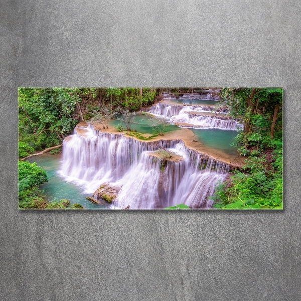 Schilderij glas Thaise waterval