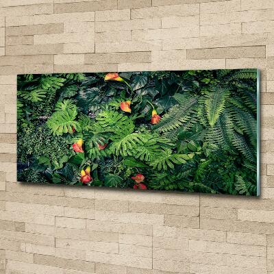 Schilderij op glas Exotische jungle
