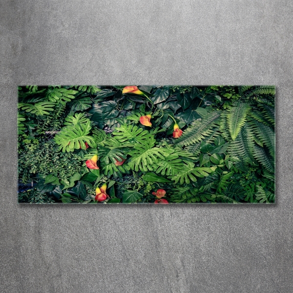 Schilderij op glas Exotische jungle