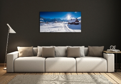 Glazen schilderij Tatragebergte weiden