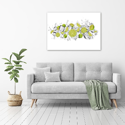 Glazen schilderij Limoenijsblokjes