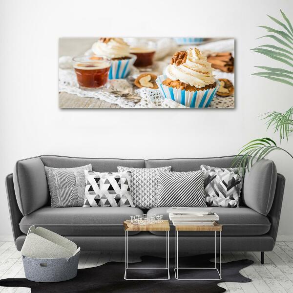 Foto schilderij op glas Cupcakes