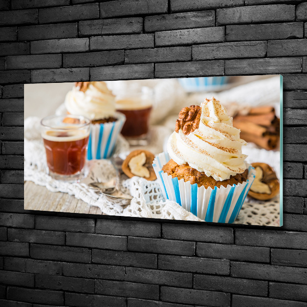 Foto schilderij op glas Cupcakes