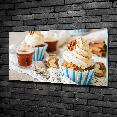 Foto schilderij op glas Cupcakes