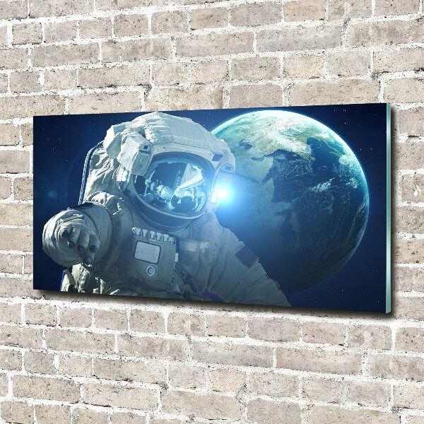 Schilderij glas Kosmonaut