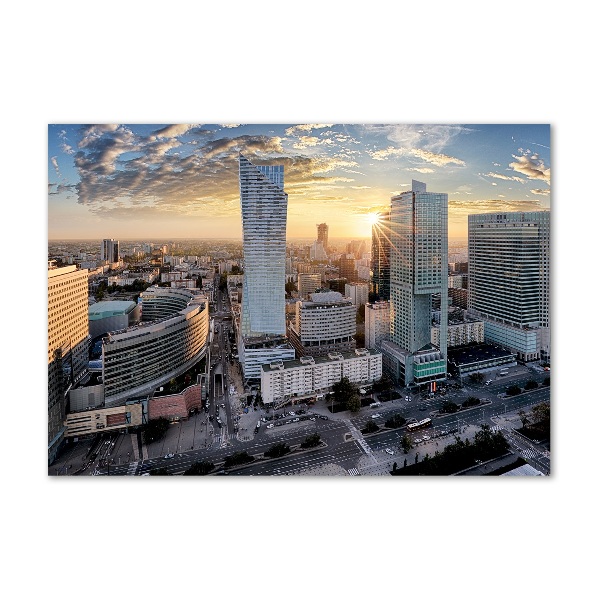 Foto schilderij op glas Warschau, Polen