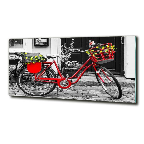 Schilderij op glas Stadsfiets