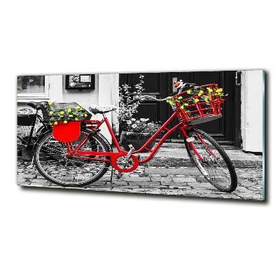 Schilderij op glas Stadsfiets