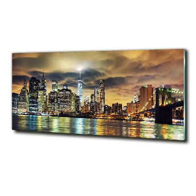Schilderij glas Manhattan, New York