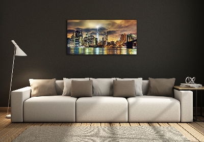 Schilderij glas Manhattan, New York