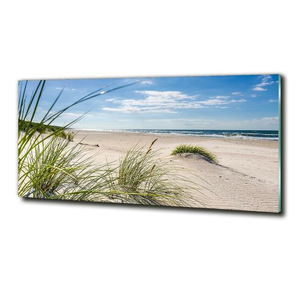 Foto schilderij op glas Mrzeżyno-strand