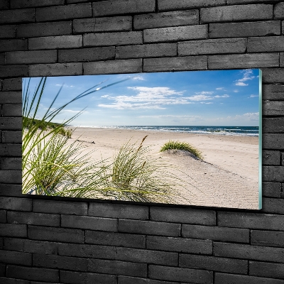 Foto schilderij op glas Mrzeżyno-strand