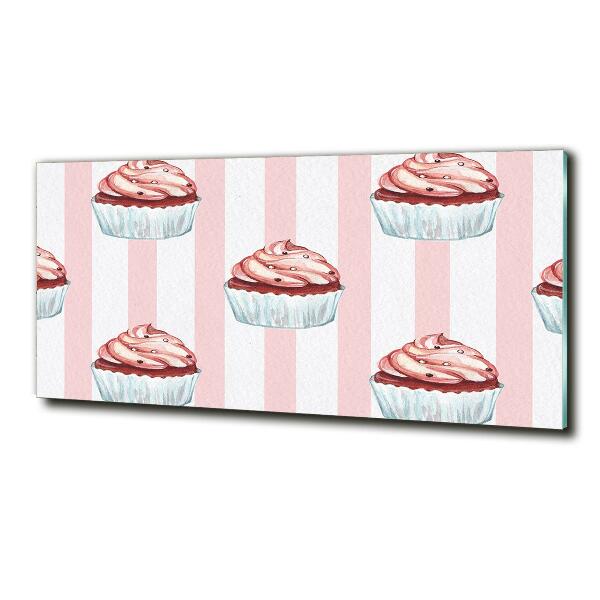Schilderij glas Cupcakes